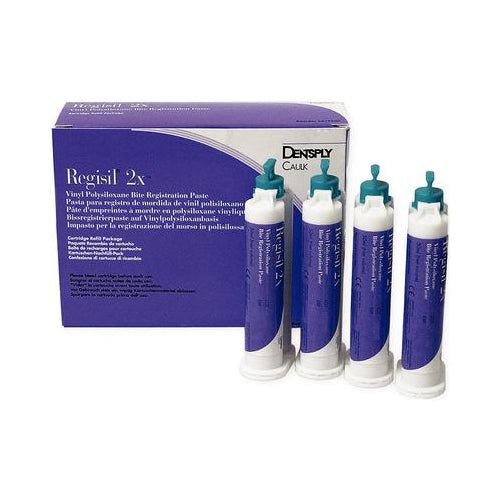 Dentsply Caulk 619500 Regisil 2X VPS Bite Registration Cartridges 50 mL 4/Pk Dentsply Caulk 619500 Regisil 2X VPS Bite Registration Cartridges 50 mL 4/Pk